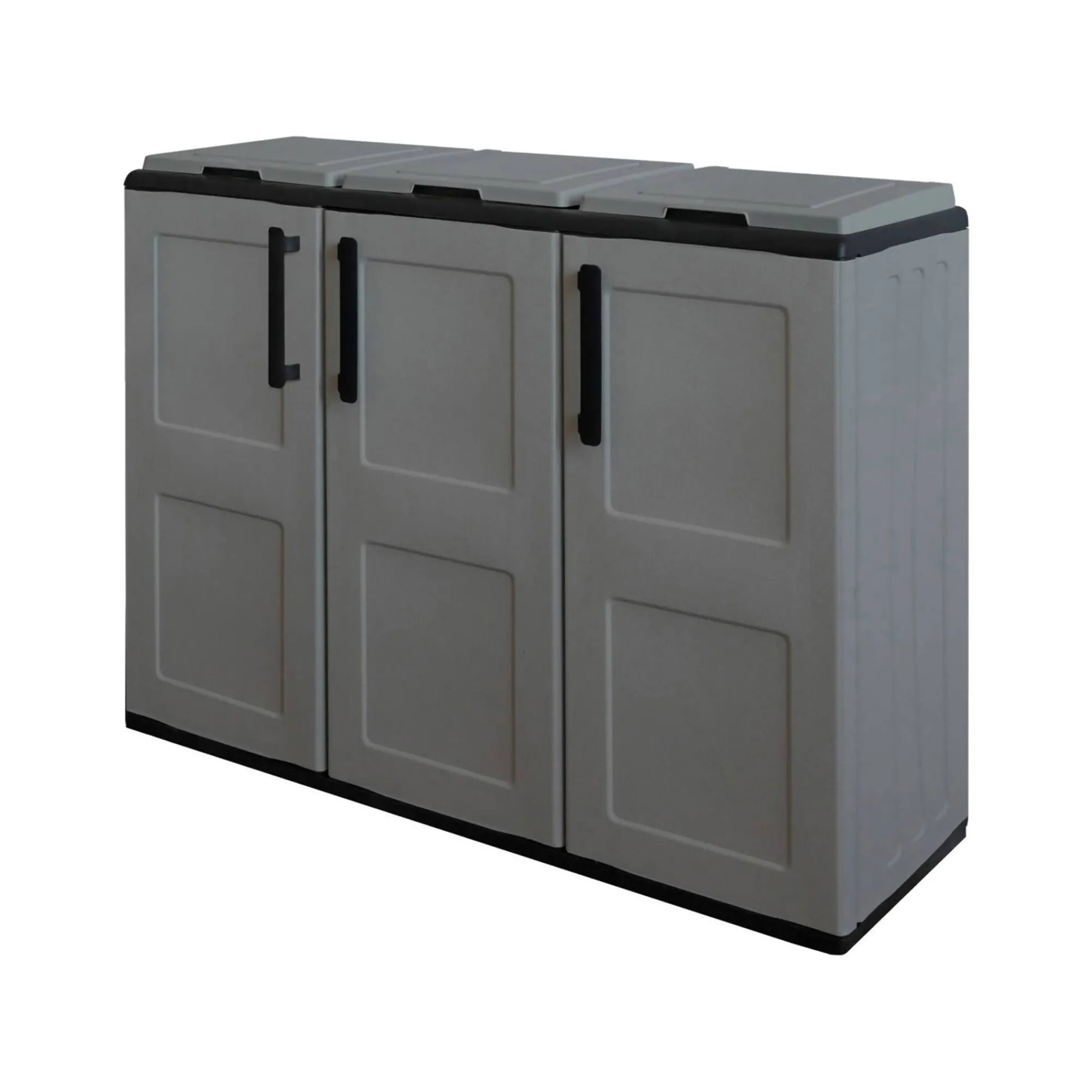 Pattumiera Daffaticat, Grigio e Nero, Finitura quadri<Dmora Flash Sale