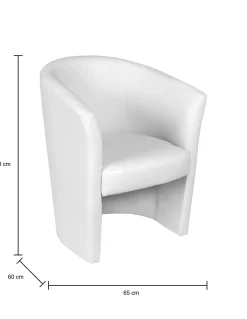 Poltrona Ago, 64x63h76 cm,<Dmora Best Sale