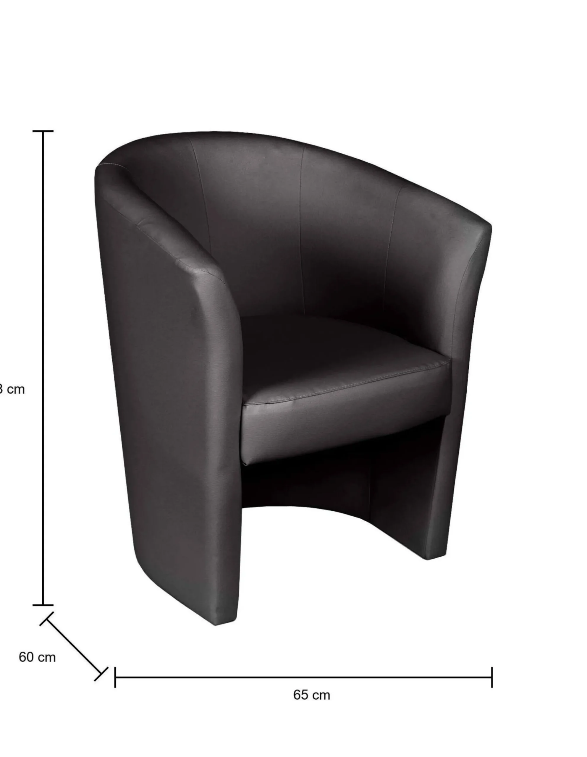 Poltrona Ago, 64x63h76 cm,<Dmora Flash Sale