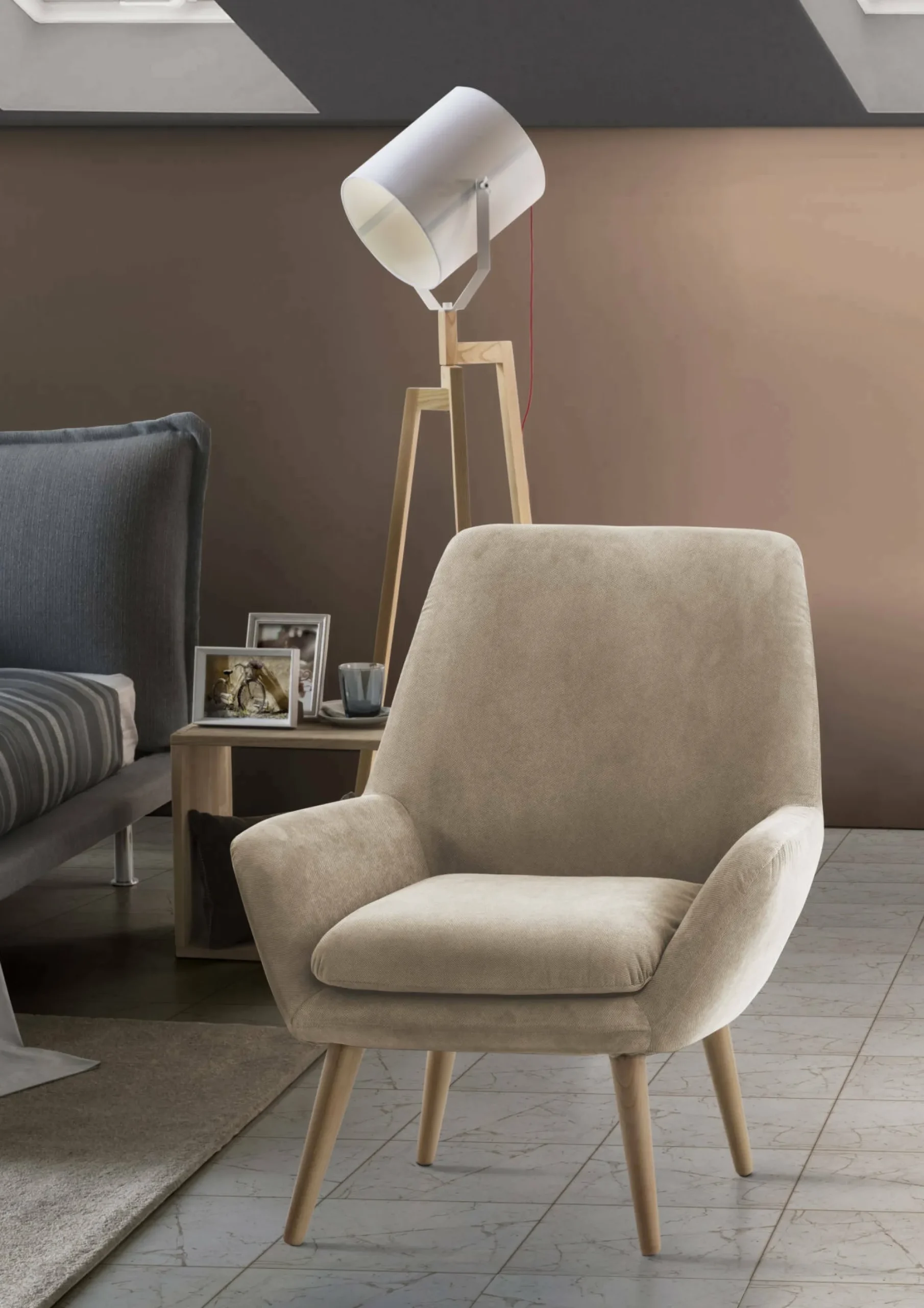 Poltrona Anido, Cm 80x70h95,<Dmora Store