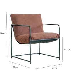 Poltrona Appare, 61x67h75 cm,<Dmora Store