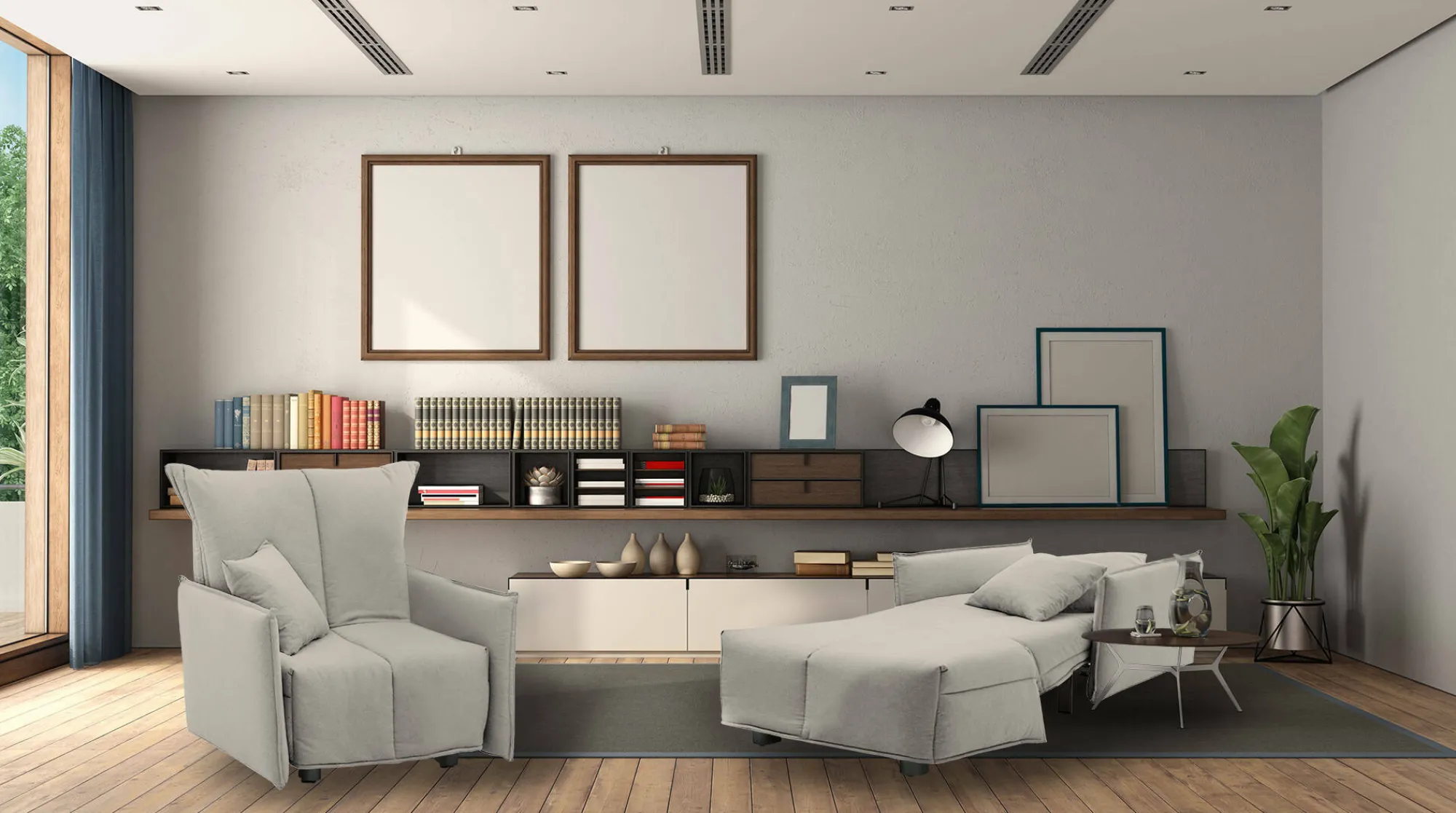 Poltrona Atlantis, Cm 110x90h85,<Dmora Fashion