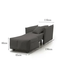 Poltrona Atlantis, Cm 110x90h85,<Dmora Cheap