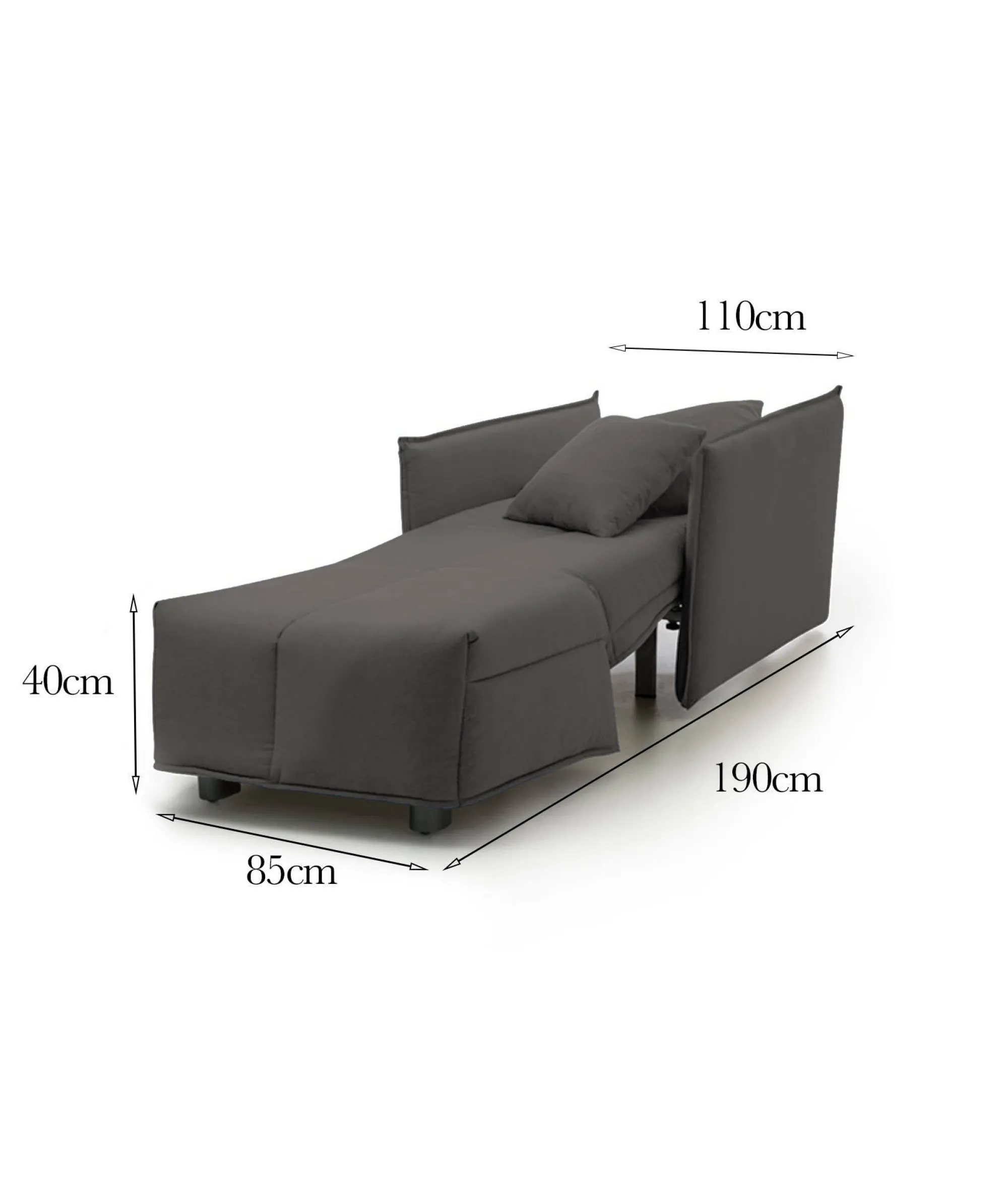 Poltrona Atlantis, Cm 110x90h85,<Dmora Cheap