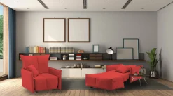 Poltrona Atlantis, Cm 110x90h85,<Dmora Sale