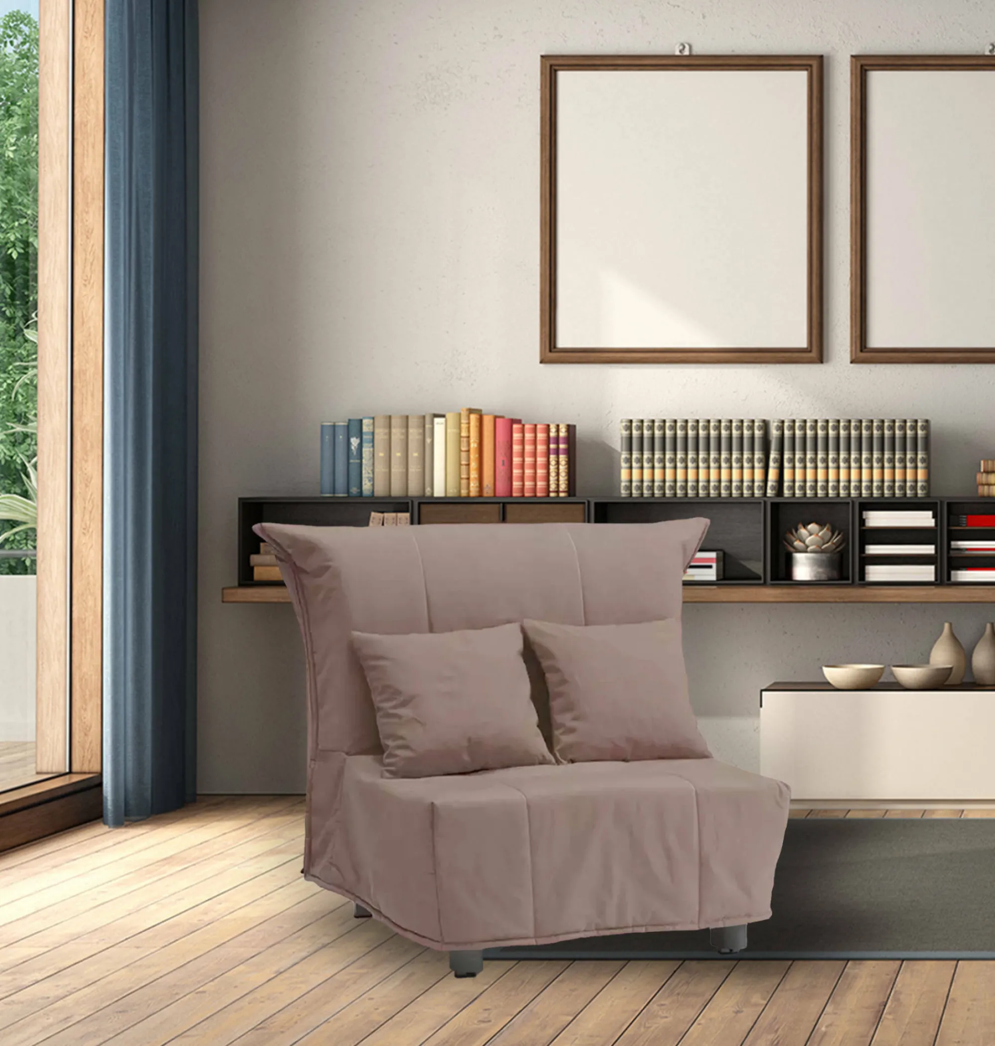 Poltrona Dabargi, Cm 85x90h85,<Dmora Shop