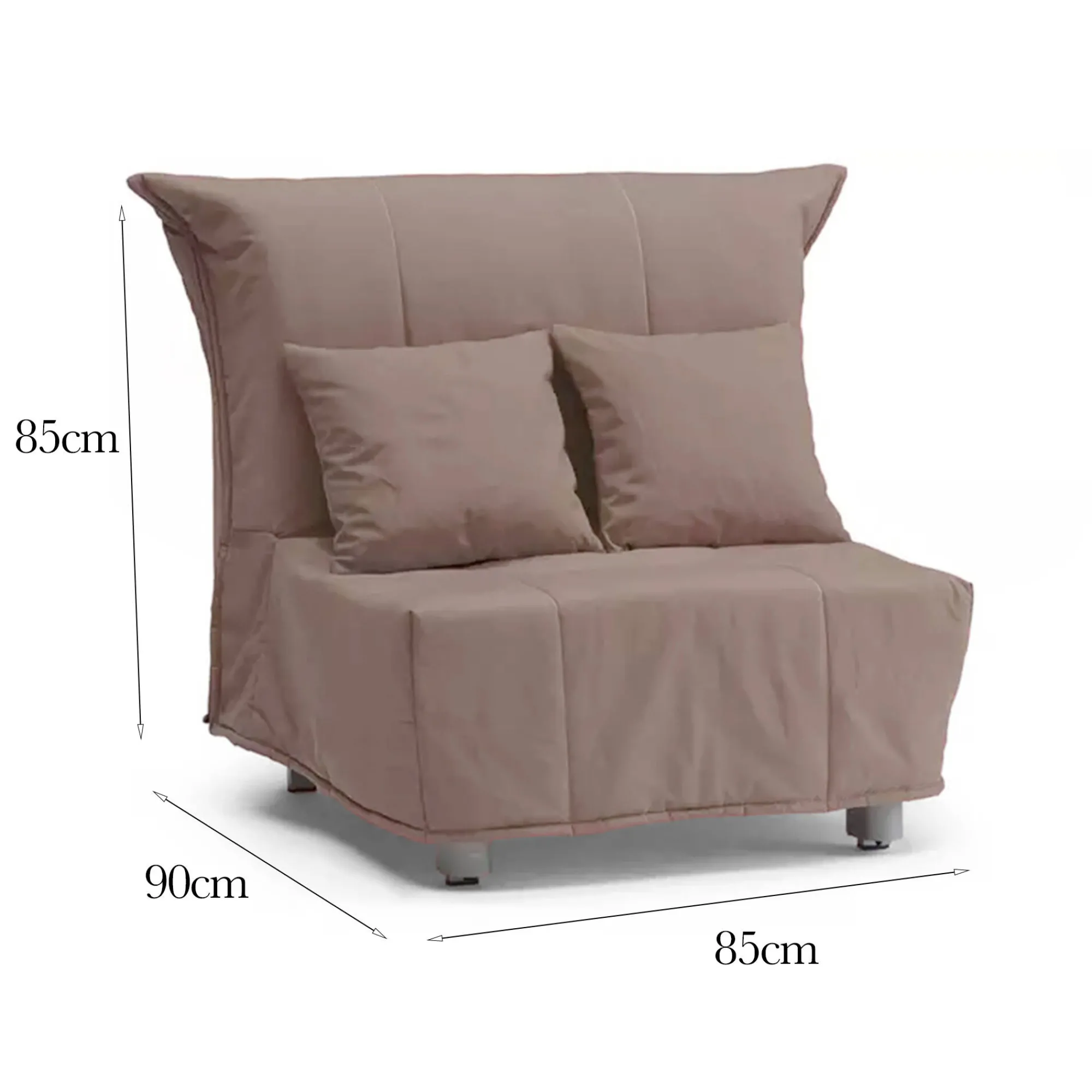 Poltrona Dabargi, Cm 85x90h85,<Dmora Shop