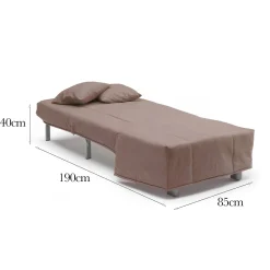 Poltrona Dabargi, Cm 85x90h85,<Dmora Shop