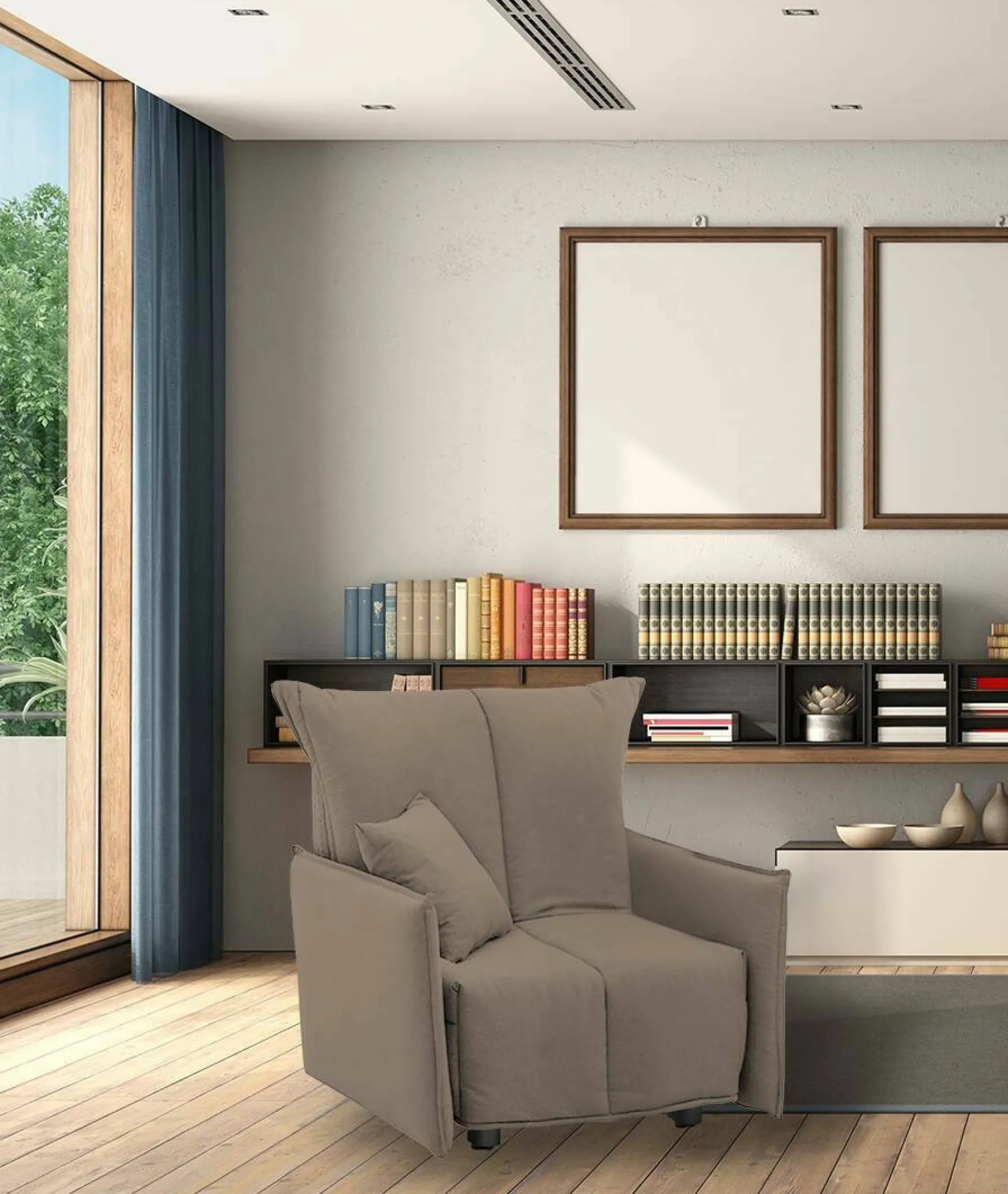 Poltrona Dabari, Cm 110x90h85,<Dmora Store