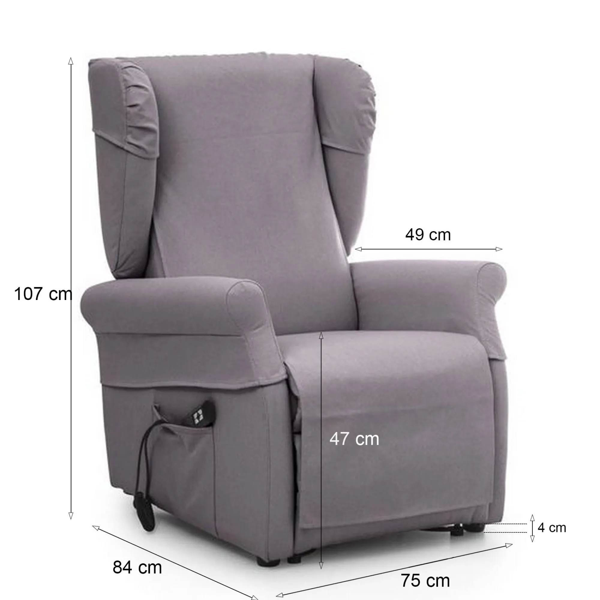 Poltrona Dromanzin, 75x84 h107 cm,<Dmora Sale
