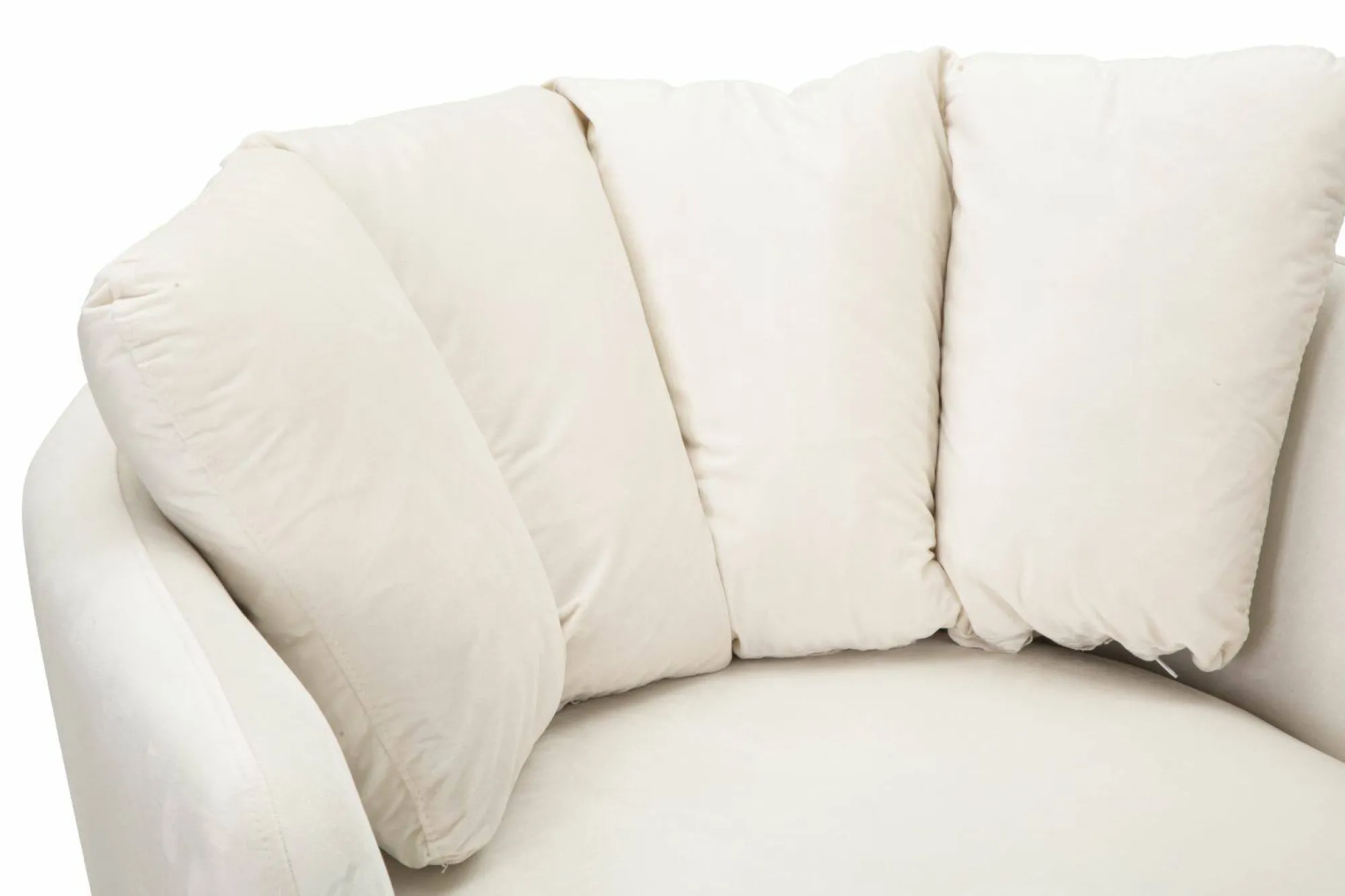Poltrona Foster, 88x77 h74 cm, Crema e Oro<Dmora Best