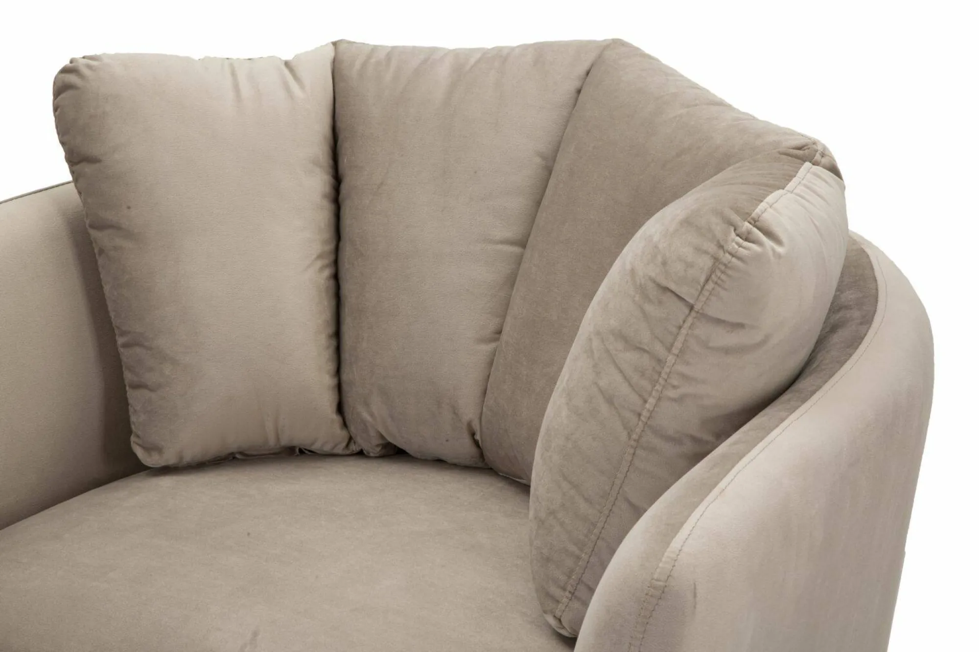 Poltrona Foster, 88x77 h74 cm, Grigio e Oro<Dmora Sale