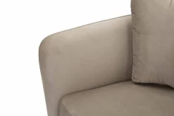 Poltrona Foster, 88x77 h74 cm, Grigio e Oro<Dmora Sale