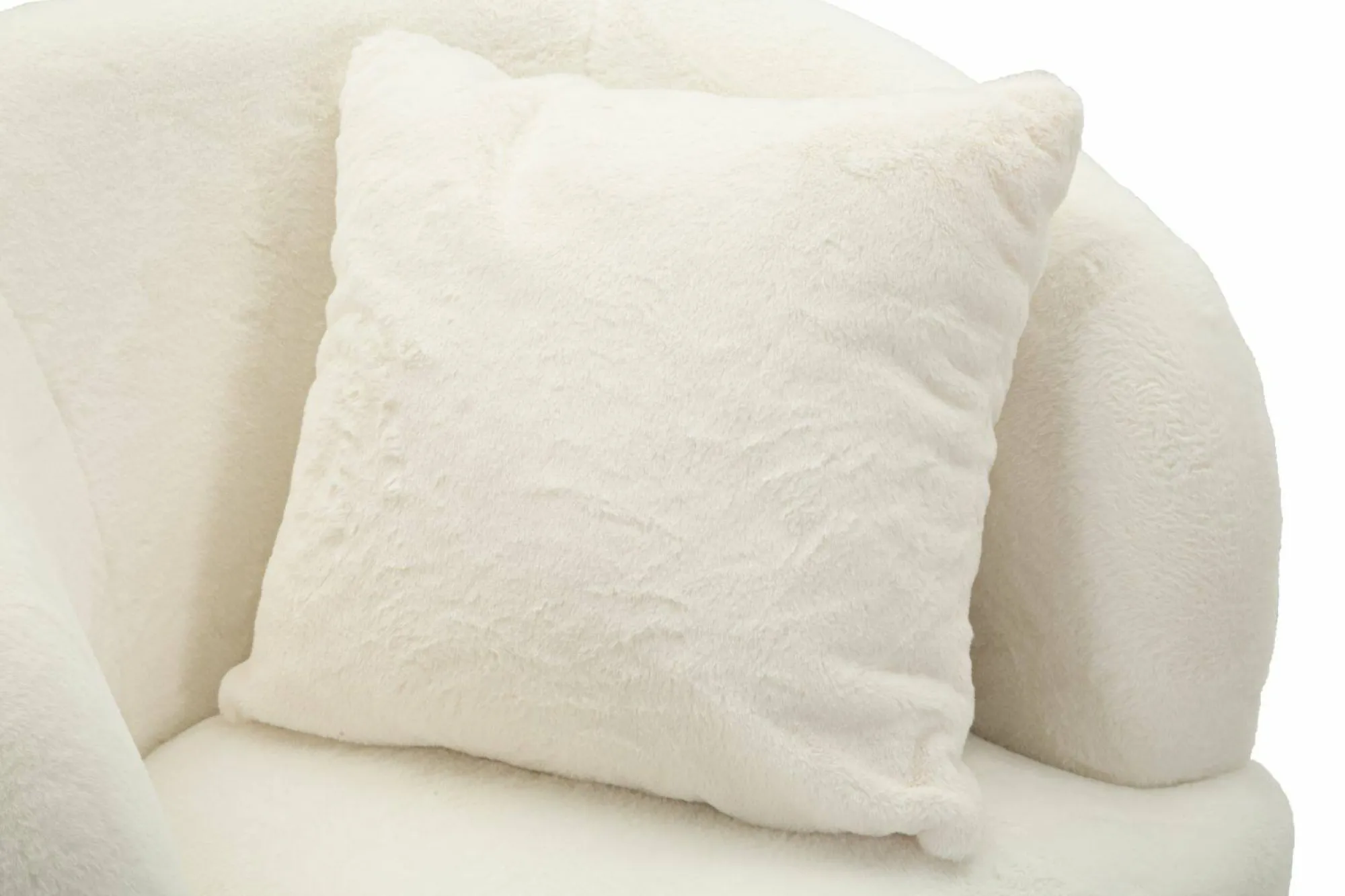 Poltrona Landi, 73x66 h78 cm, Bianco e Oro<Dmora Clearance