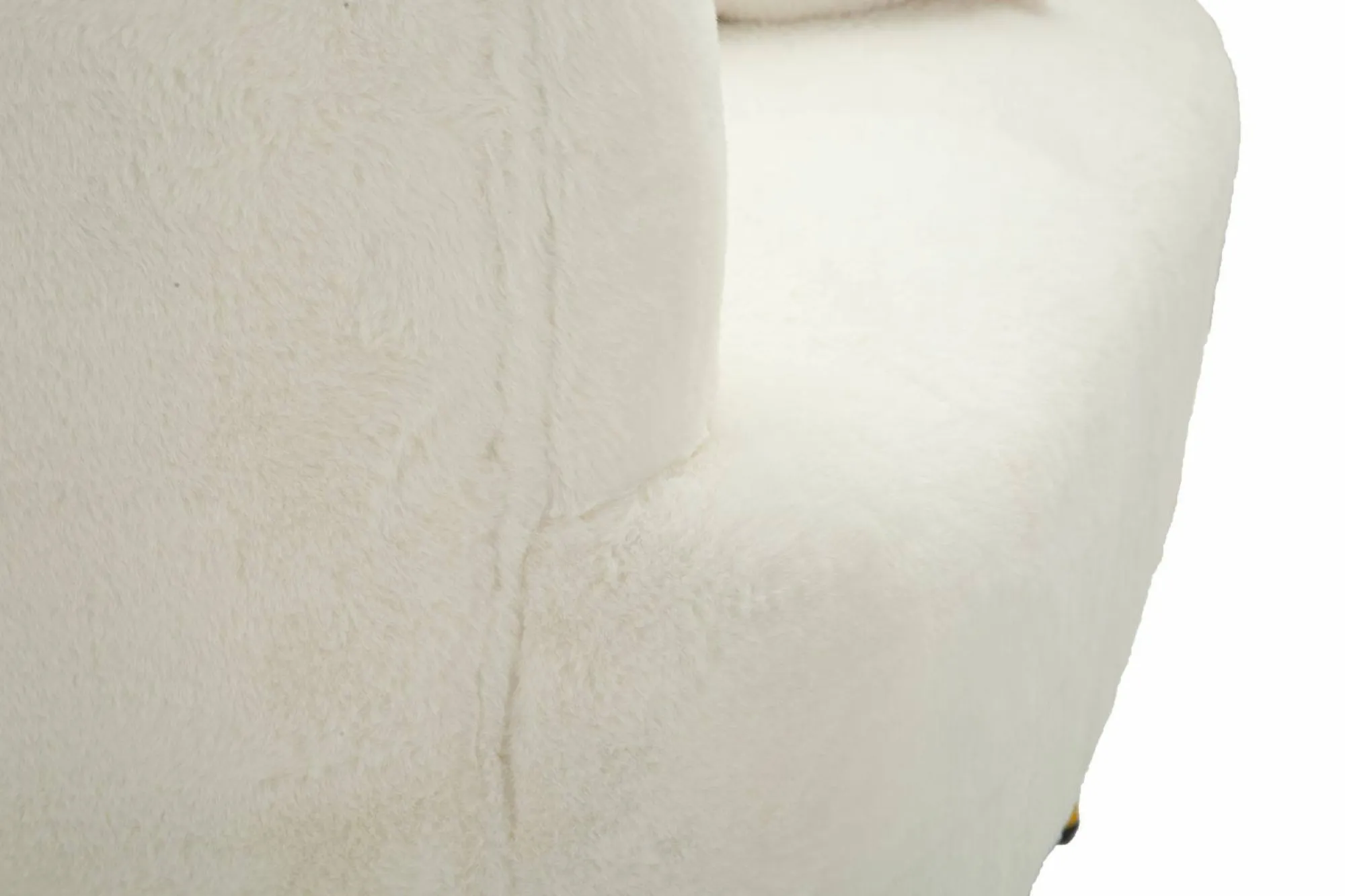 Poltrona Landi, 73x66 h78 cm, Bianco e Oro<Dmora Clearance