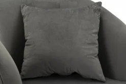 Poltrona Landi, 73x66 h78 cm, Grigio e Argento<Dmora Flash Sale
