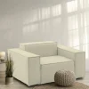 Poltrona Leonia, Cm 140x95h70,<Dmora Clearance