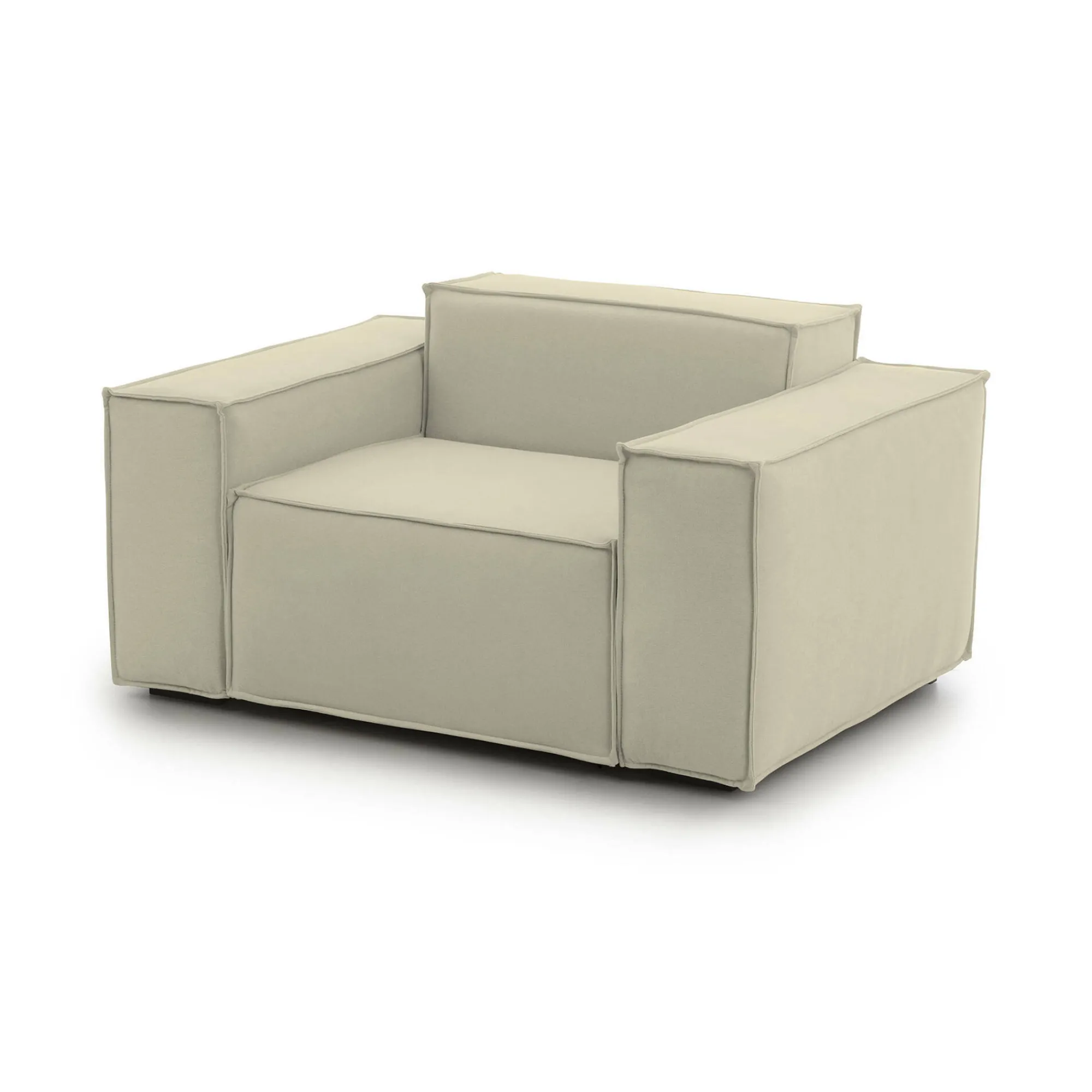 Poltrona Leonia, Cm 140x95h70,<Dmora Clearance