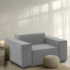 Poltrona Leonia, Cm 140x95h70,<Dmora Outlet