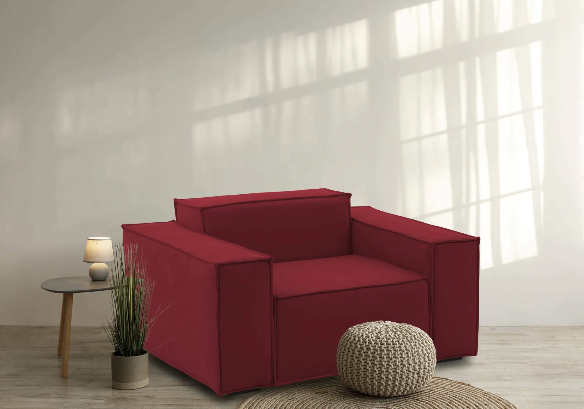 Poltrona Rodonite, Cm 160x95h70,<Dmora Store