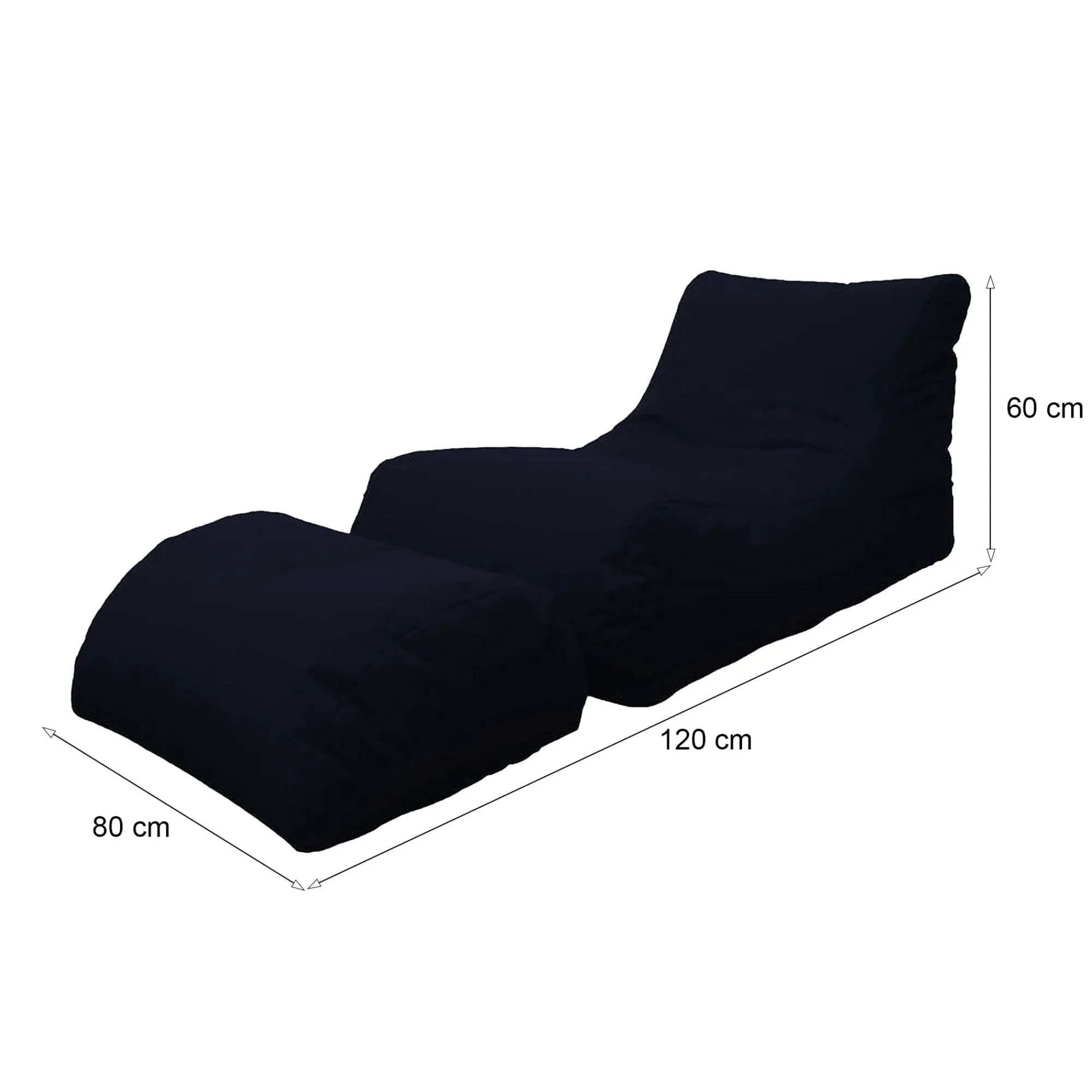 Pouf Alton, 120x80 h60 cm,<Dmora Fashion