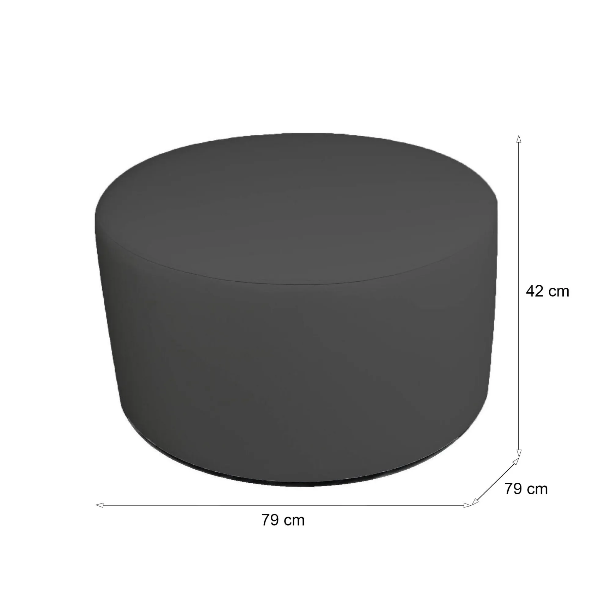 Pouf Anacapri, 79x79 h42 cm,<Dmora Flash Sale