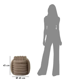 Pouf Bozzente, 45x45 h45 cm,<Dmora Store