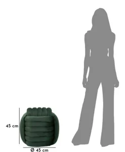 Pouf Bozzente, 45x45 h45 cm,<Dmora Best
