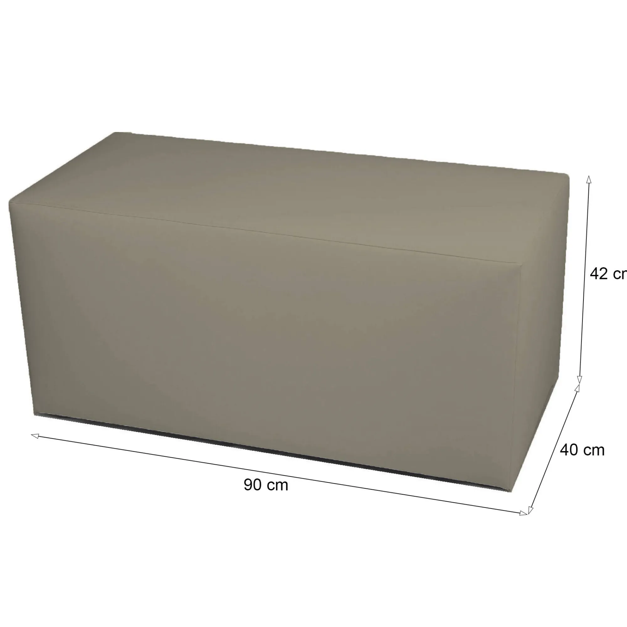 Pouf Bucure?ti, 40x90 h42 cm,<Dmora Clearance