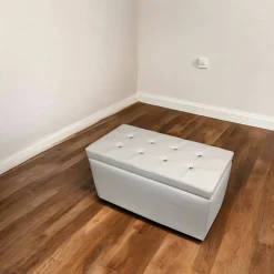 Pouf contenitore Felicita, 90x45 h45 cm,<Dmora Best