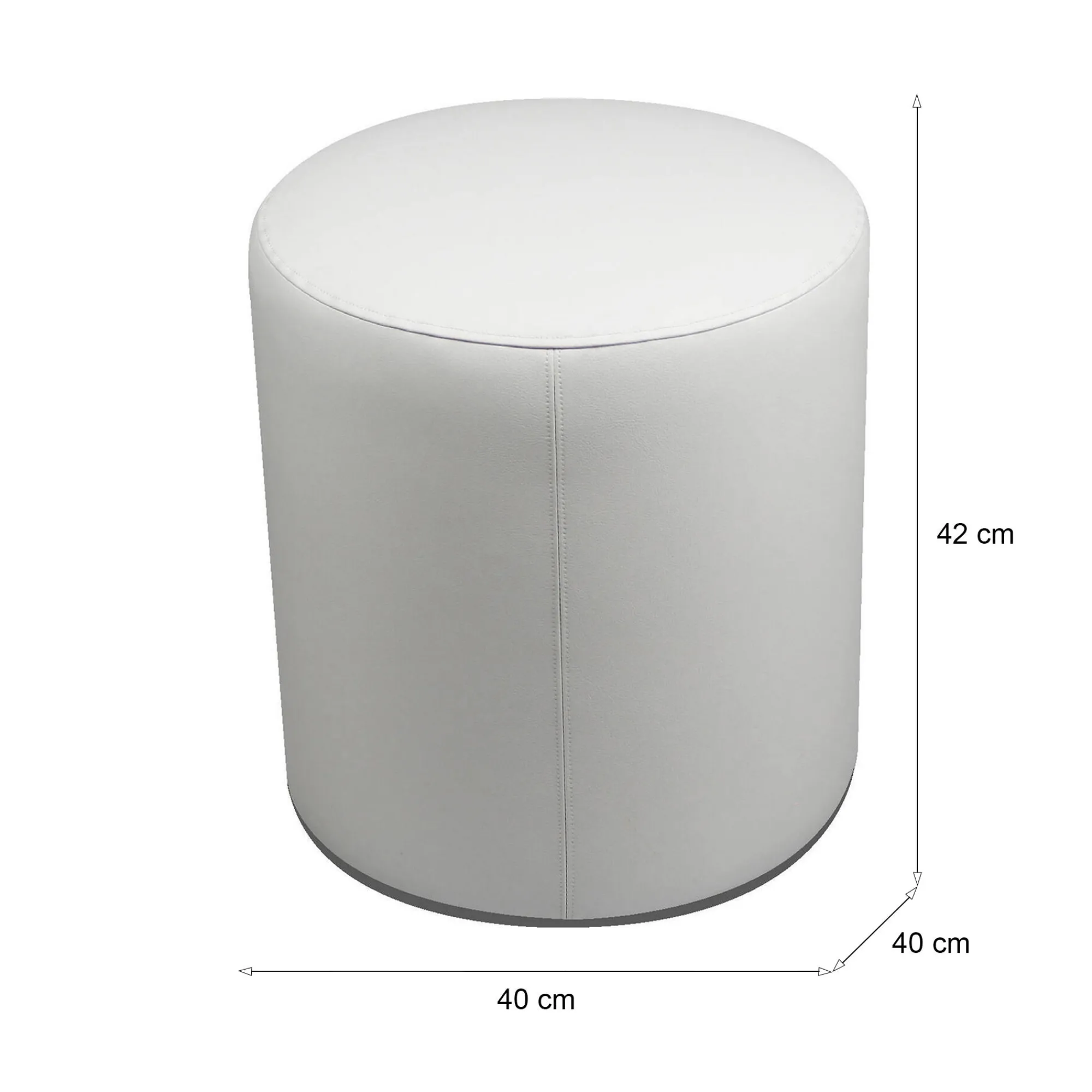 Pouf Dokos, 40x40 h42 cm,<Dmora Cheap