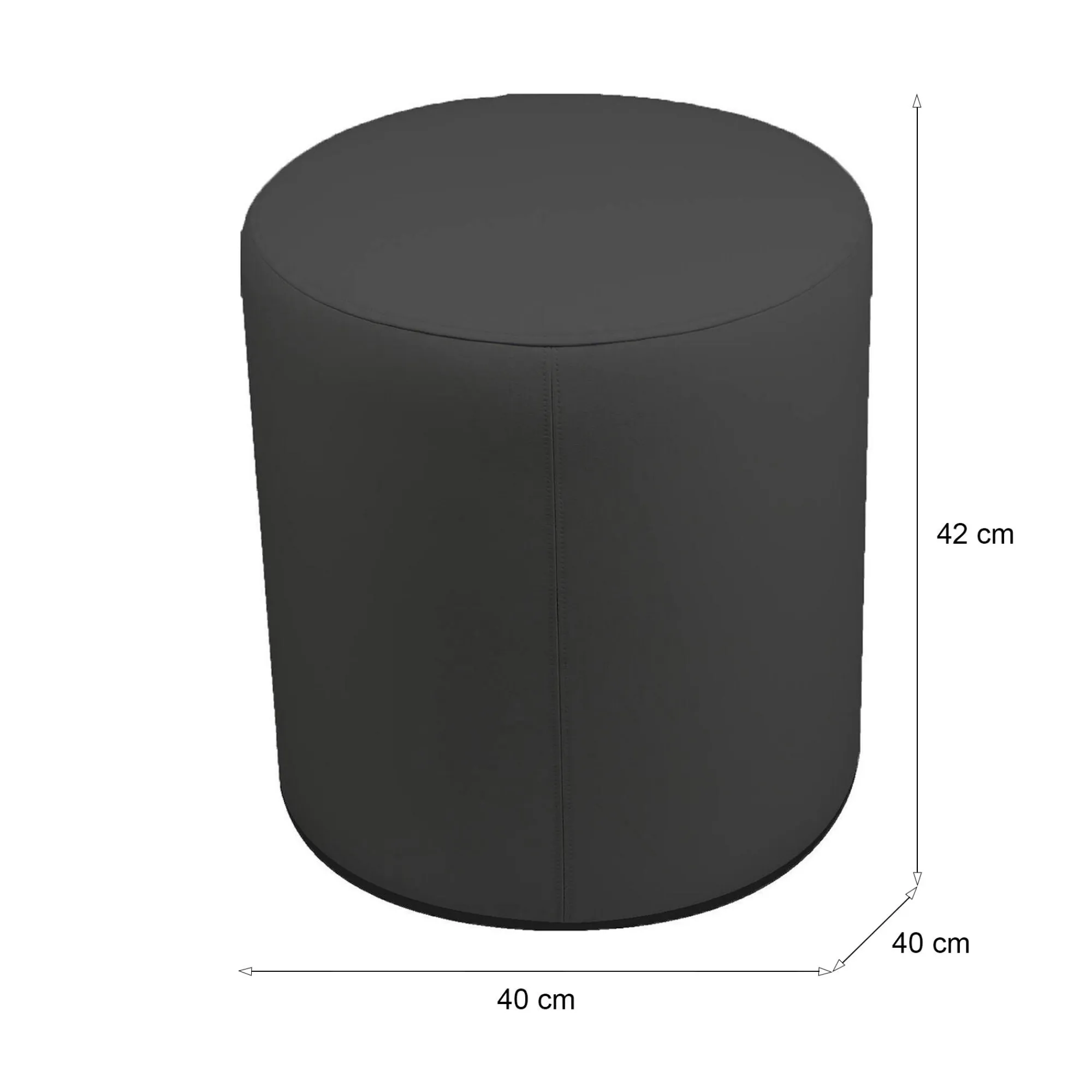 Pouf Dokos, 40x40 h42 cm,<Dmora Best Sale