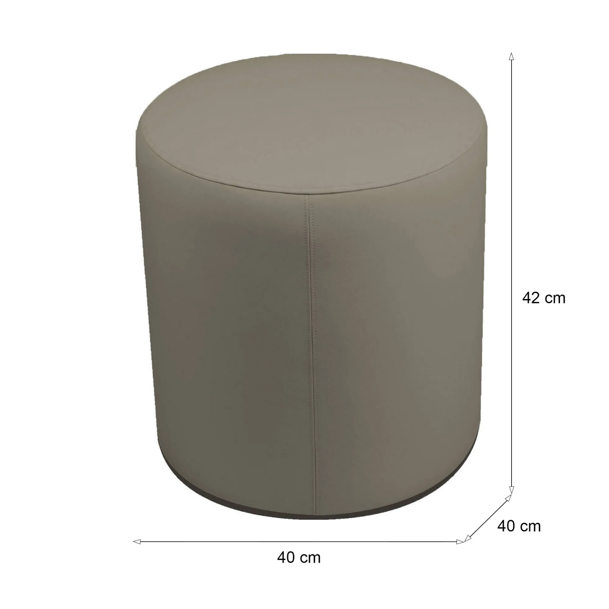 Pouf Dokos, 40x40 h42 cm,<Dmora Fashion