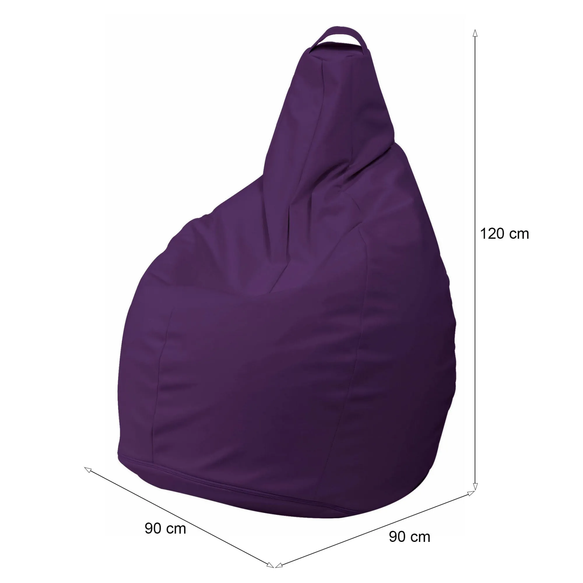 Pouf Itaca, 90x90 h120 cm,<Dmora Clearance