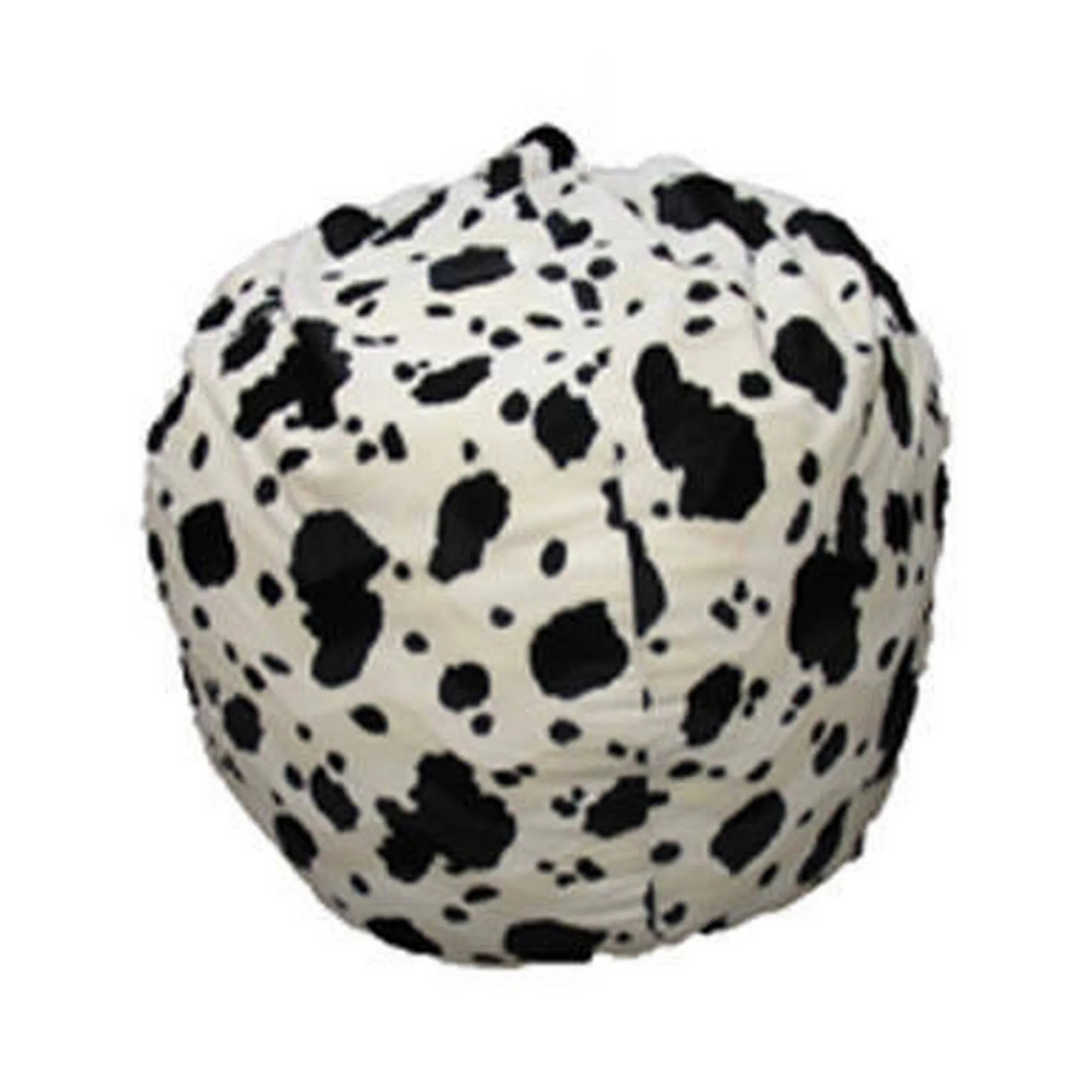 Pouf Lorenza, 80x80 h120 cm, Nero e Bianco, Fantasia a macchie<Dmora Best