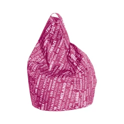 Pouf Marisa, 80x80 h120 cm, Rosa e Bianco<Dmora Store