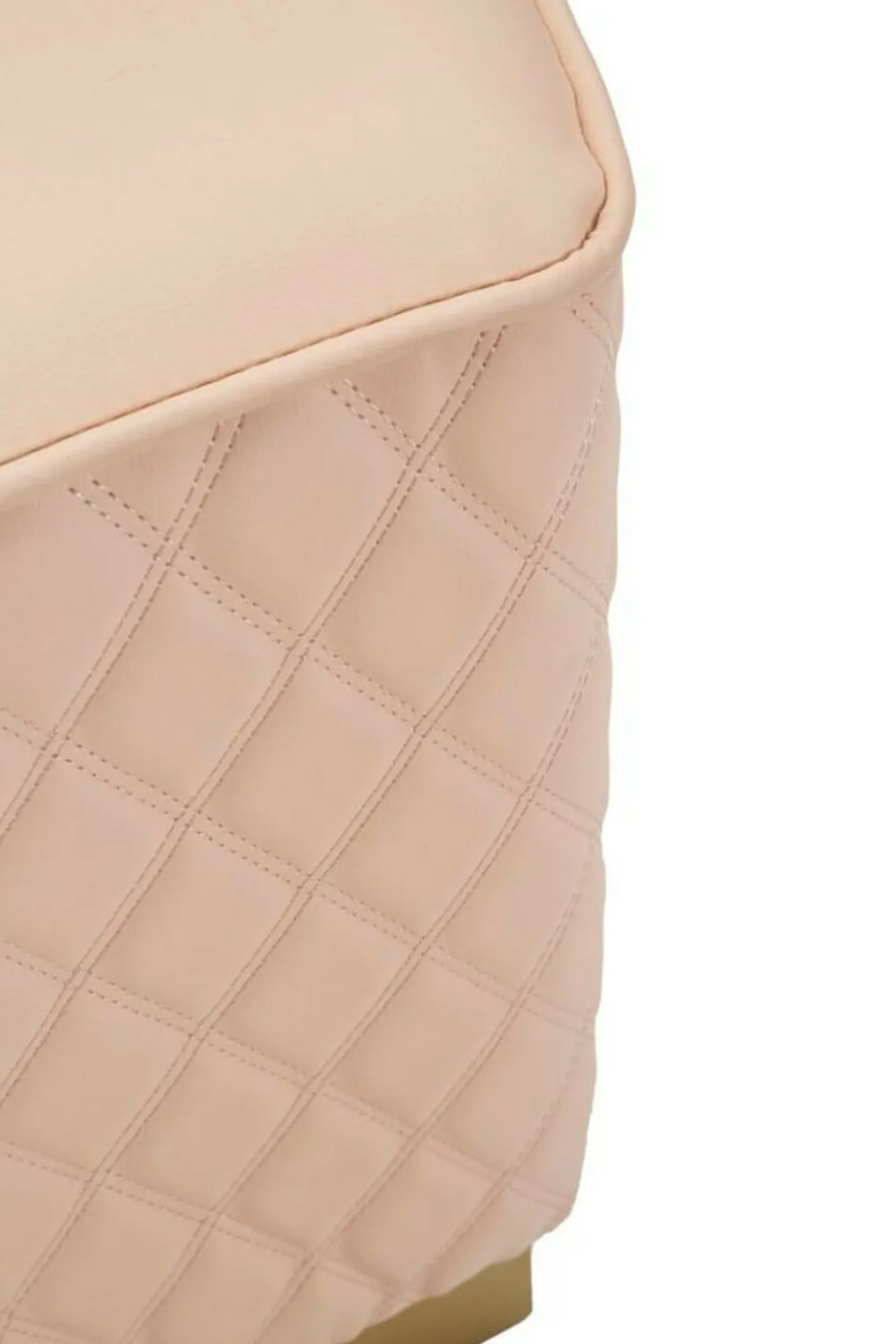 Pouf Suasa, 38x38 h38 cm, Rosa e Oro<Dmora Best Sale