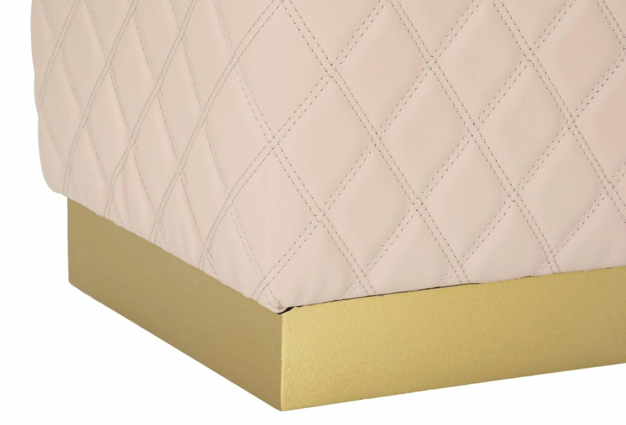 Pouf Suasa, 38x38 h38 cm, Rosa e Oro<Dmora Best Sale