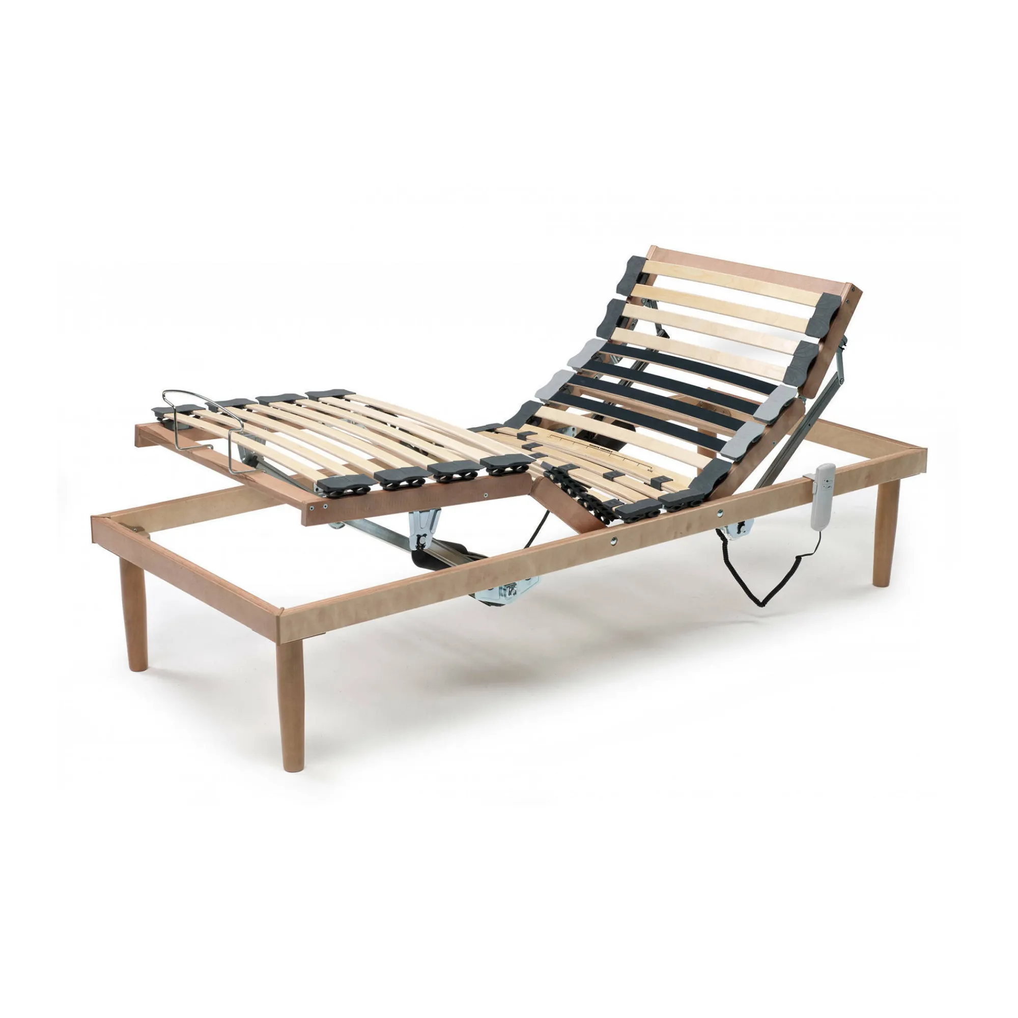 Rete letto singolo Arby, Rete ortopedica reclinabile motorizzata, Cm 80x190h 34<Dmora Best