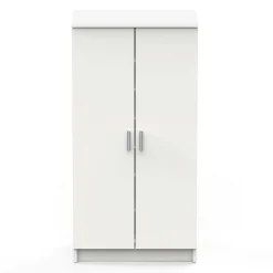 Scarpiera Abram, 55x36h108 cm, Bianco<Dmora New