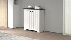Scarpiera Adriatica, 84x42h100 cm, Bianco e<Dmora Best