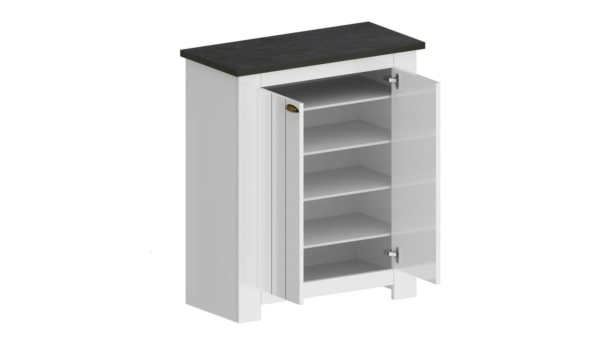 Scarpiera Adriatica, 84x42h100 cm, Bianco e<Dmora Best