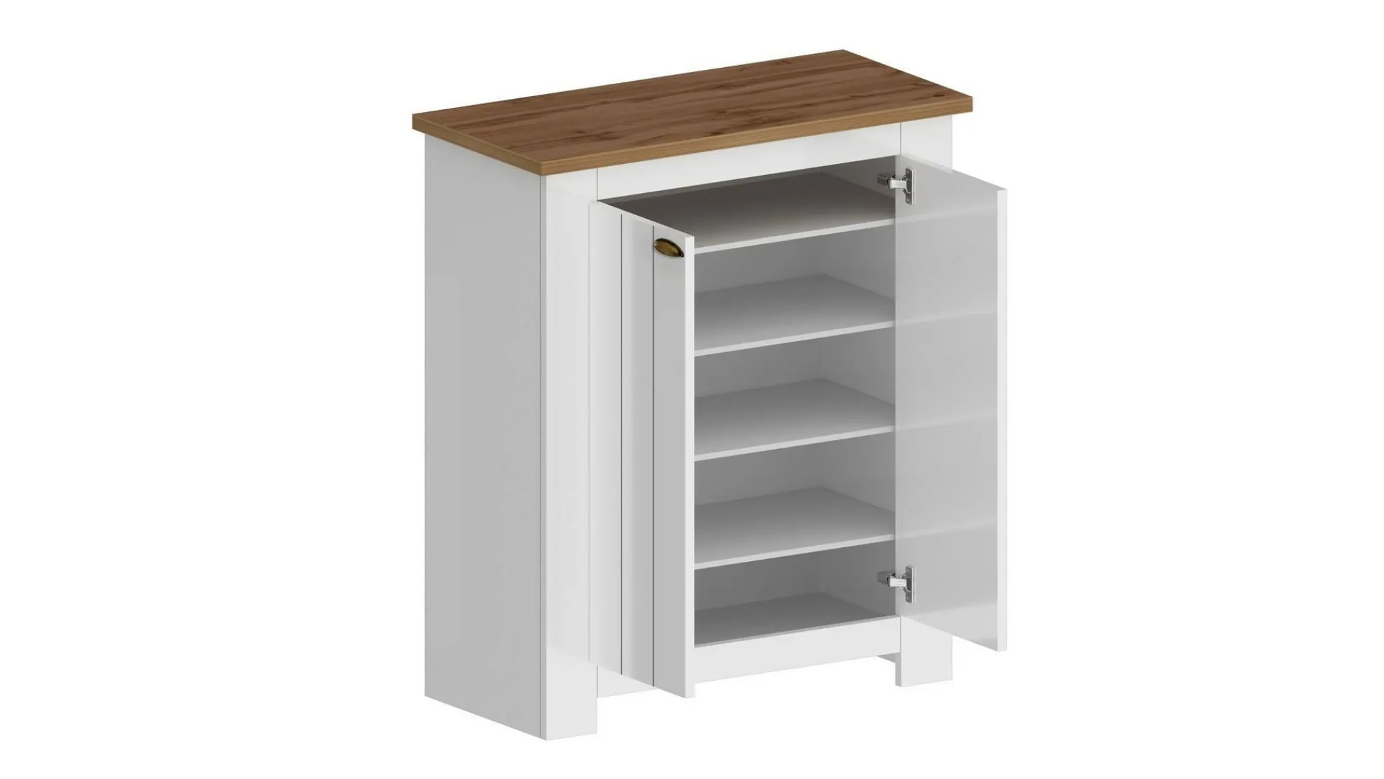 Scarpiera Adriatica, 84x42h100 cm, Bianco e<Dmora Fashion