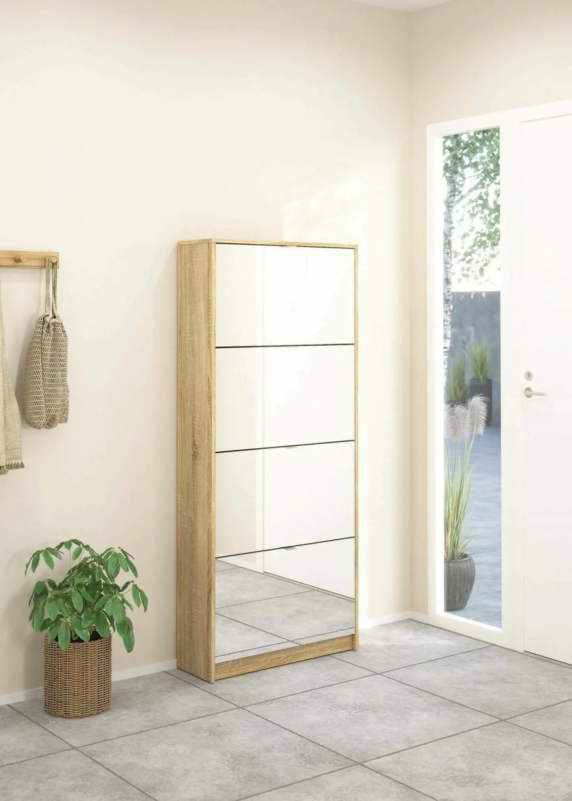 Scarpiera Aepytus, 70x24 h162 cm,<Dmora Shop