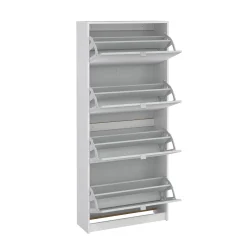 Scarpiera Aepytus, 24x70 h162 cm, Bianco<Dmora Best Sale