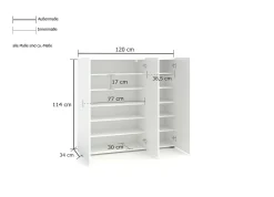 Scarpiera Alcazar, 120x34h115 cm,<Dmora Online
