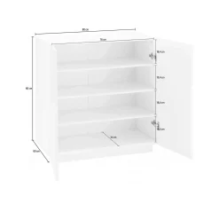 Scarpiera Apetta, cm 80x38h86,<Dmora Flash Sale