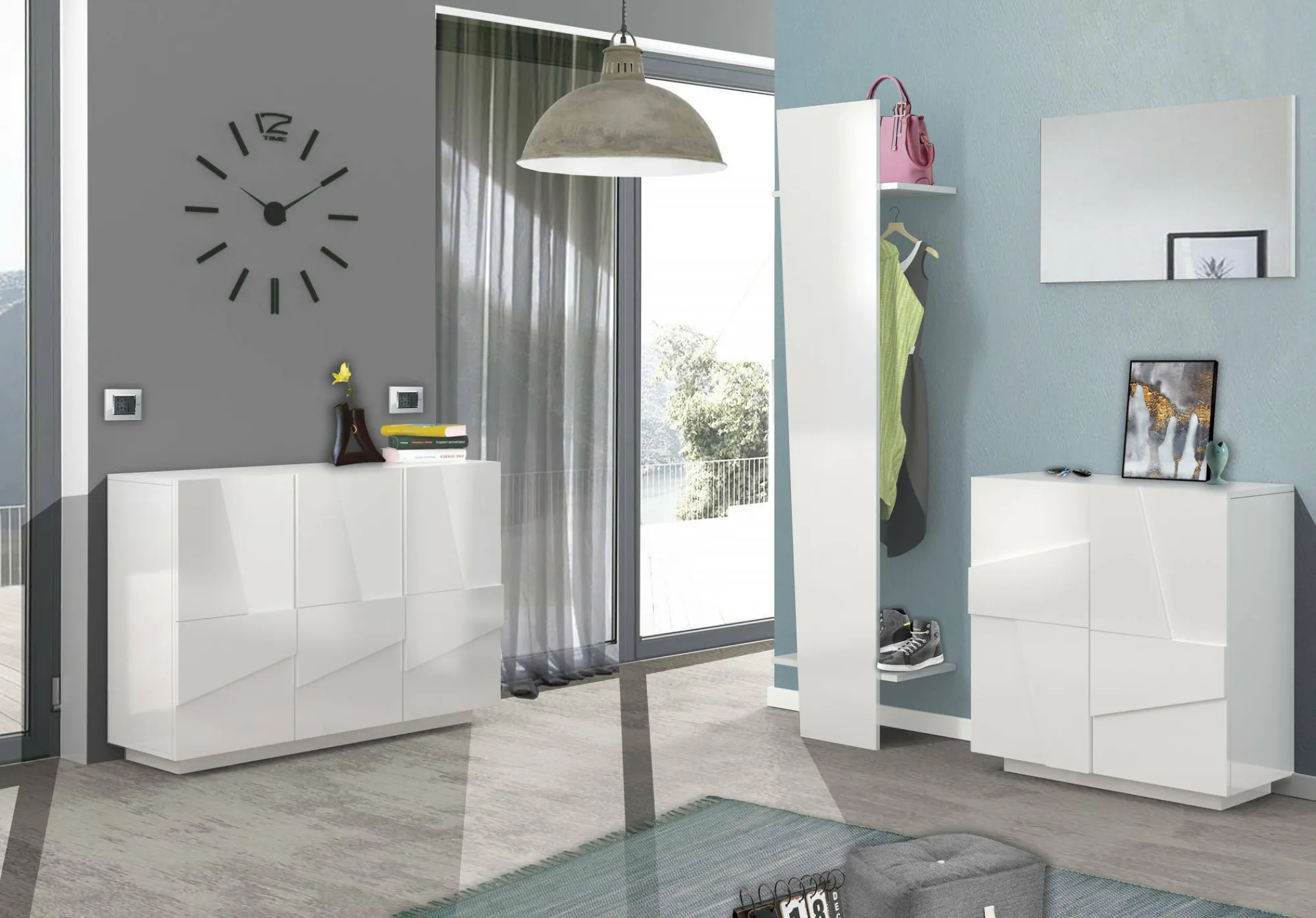 Scarpiera Apetta, cm 81x38h86, con dettaglio<Dmora Flash Sale