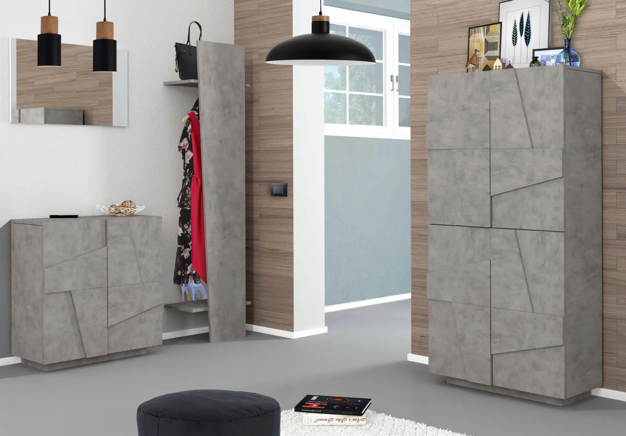 Scarpiera Apetta, cm 81x38h86, con dettaglio<Dmora Cheap