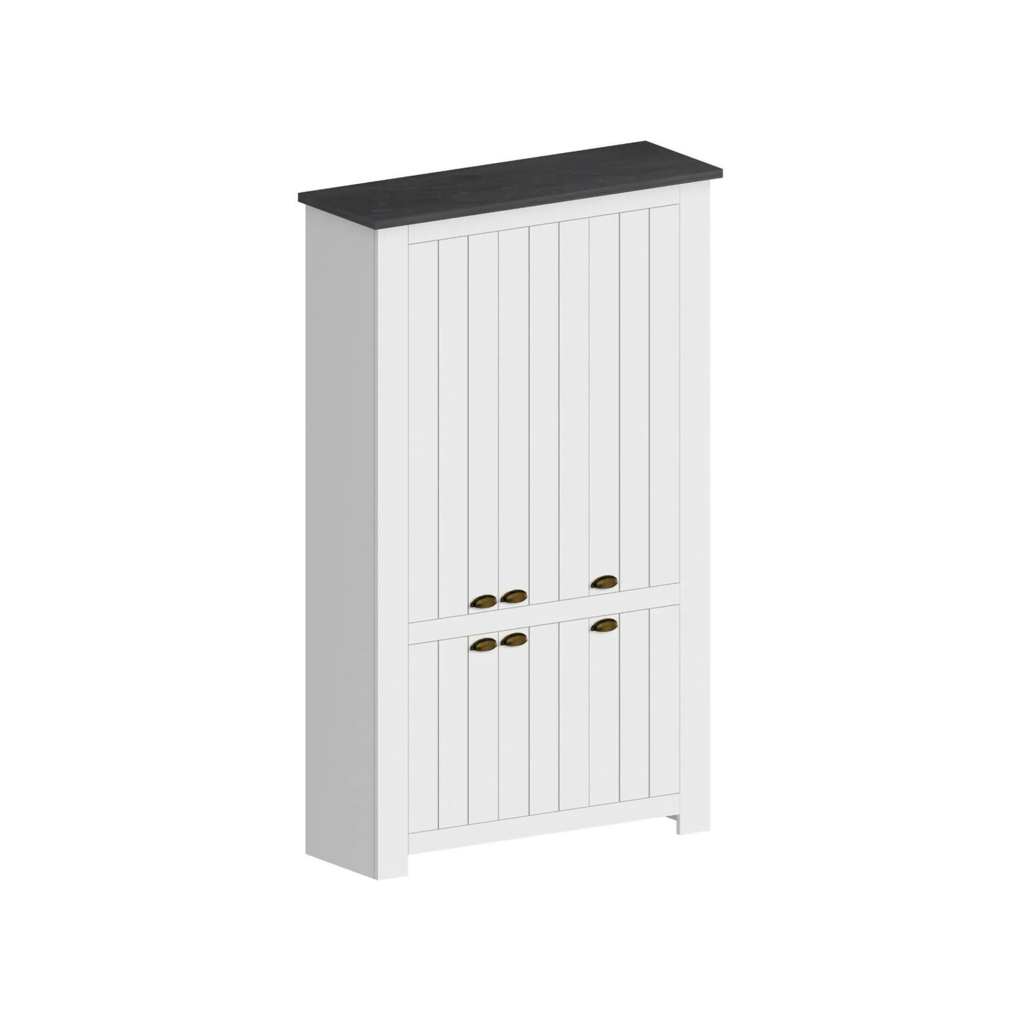 Scarpiera Apricena, 114x42h200 cm, Bianco e<Dmora Cheap